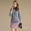 Various Colors Women Cashmere Woolen Sweater With Knitwear Design Pattern